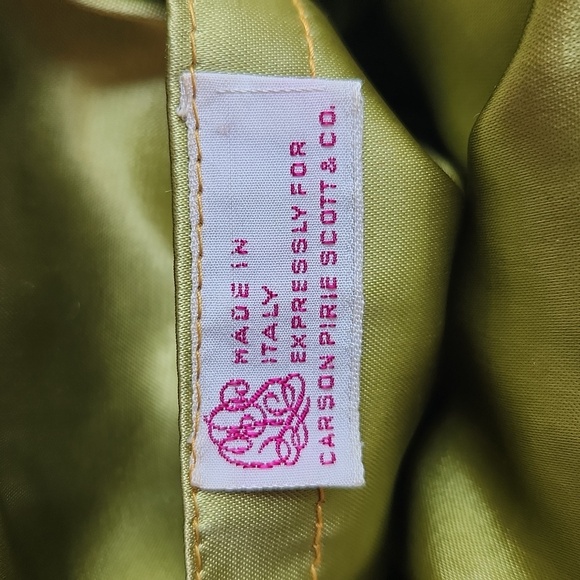 Vintage, Metallic Gold Beaded Purse,small Woven Handbag, with retro green lining - Picture 8 of 12